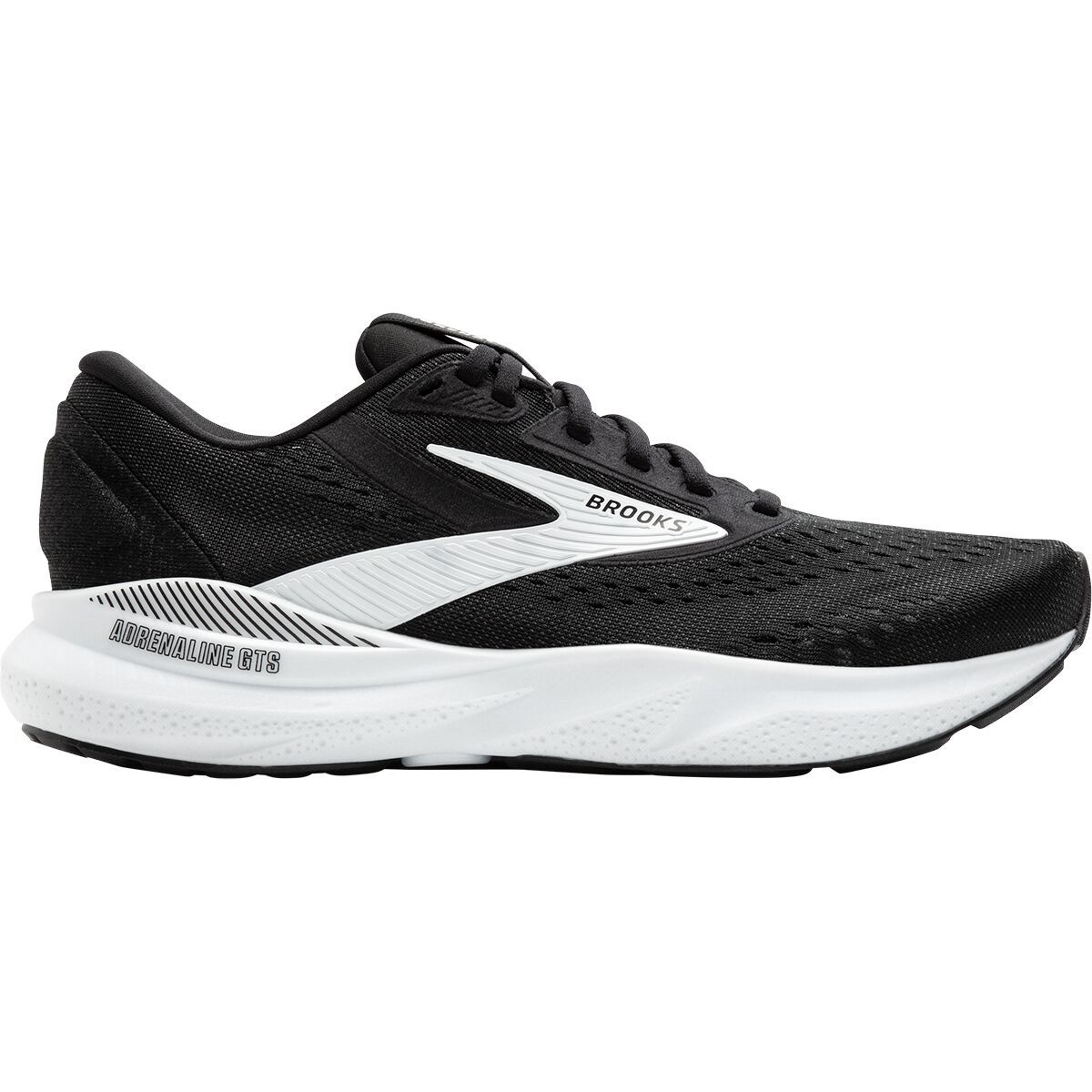 Image of Brooks Adrenaline GTS 24 Running Shoe - Women's Black/White, 9.5