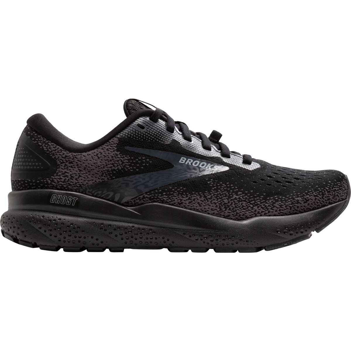 Image of Brooks Ghost 16 GTX Running Shoe - Women's Black/Black/Ebony, 10.0