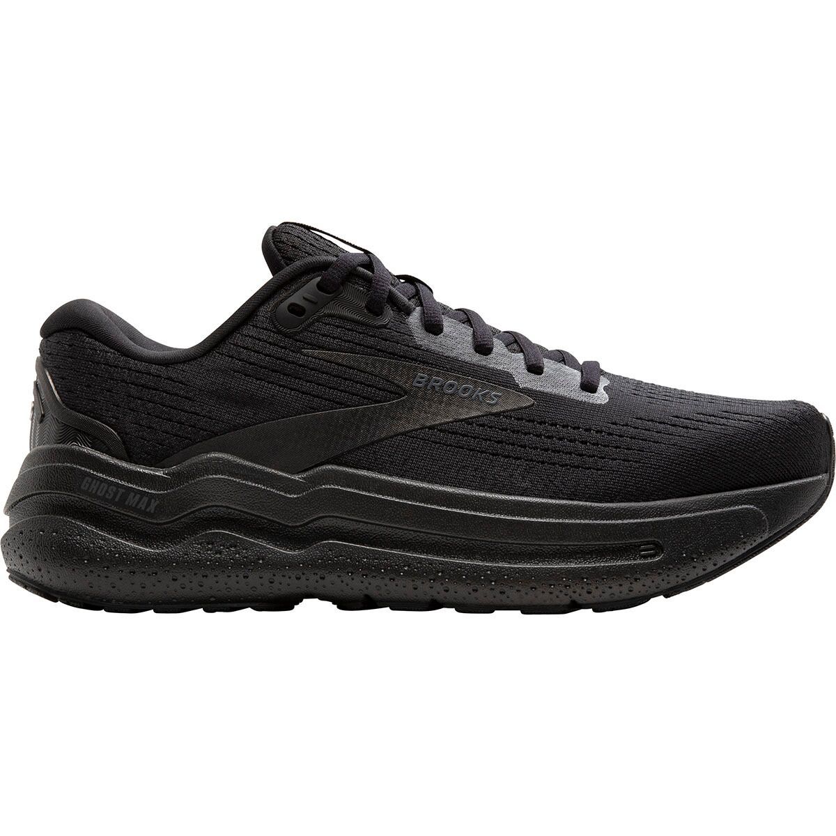 Image of Brooks Ghost Max 2 Wide Running Shoe - Men's Black/Black/Ebony, 10.5