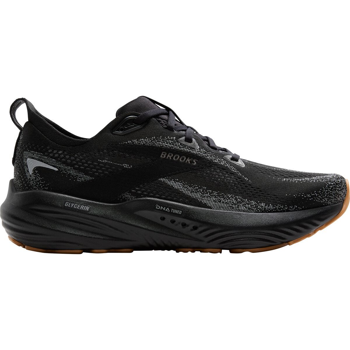Image of Brooks Glycerin 22 Shoe - Men's Black/Primer Gray/Biscuit, 11.0