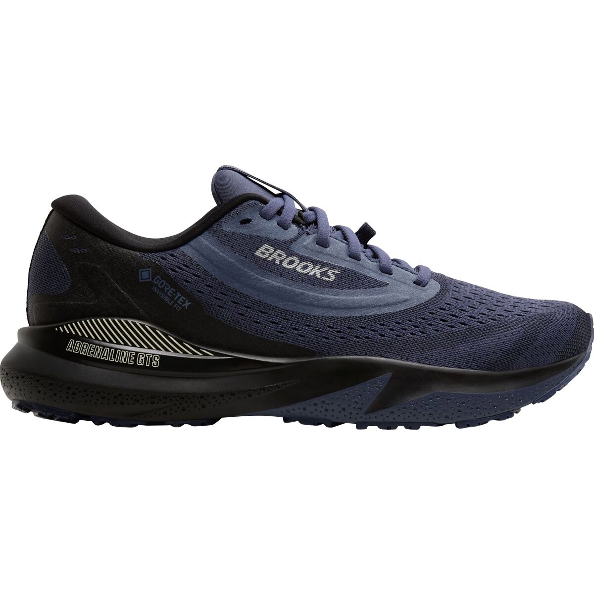 Image of Brooks Adrenaline GTS 24 GTX Running Shoe - Women's Black/Nightshadow/Coconut, 6.5