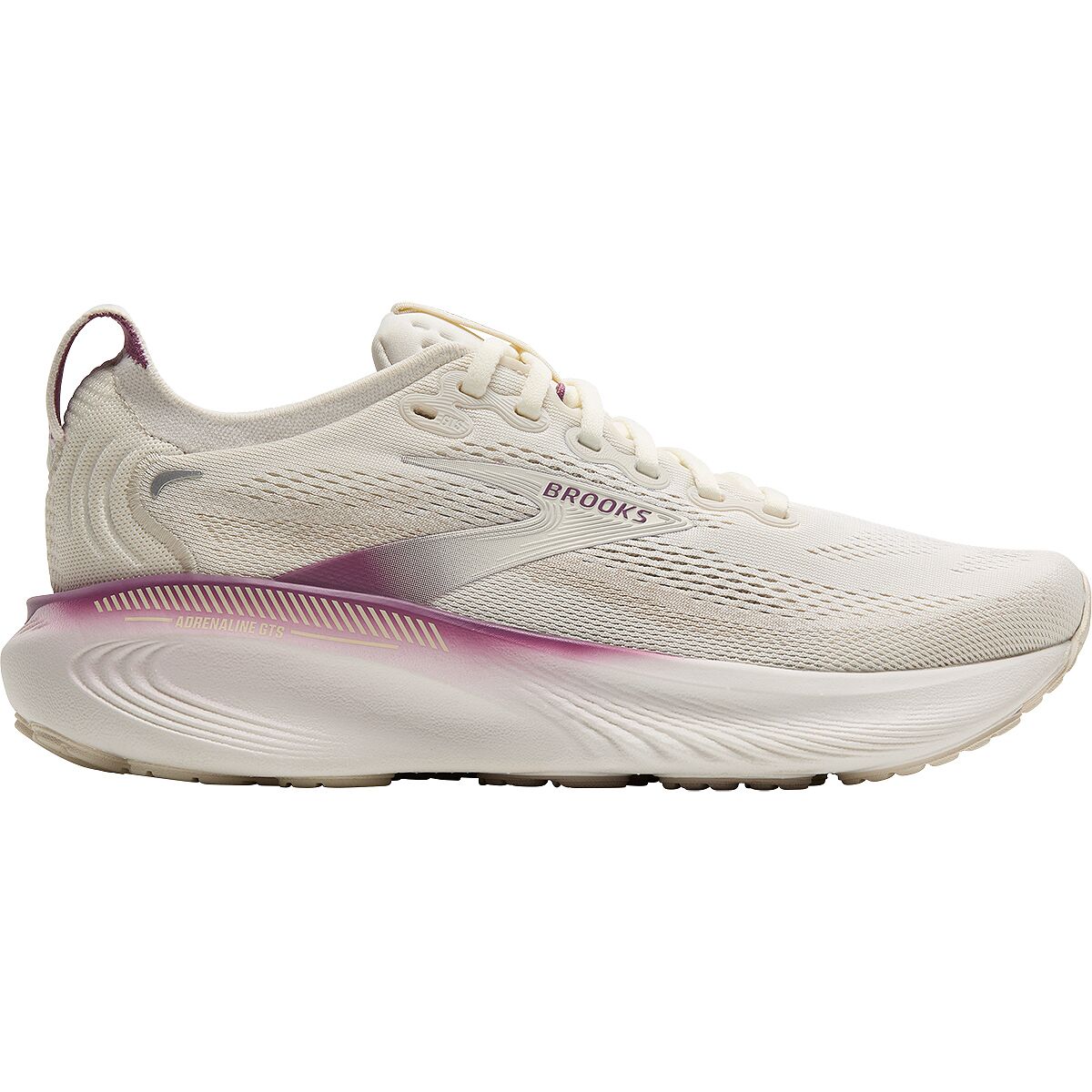 Image of Brooks Adrenaline GTS 25 Running Shoe - Women's Coconut/Argyle, 9.5