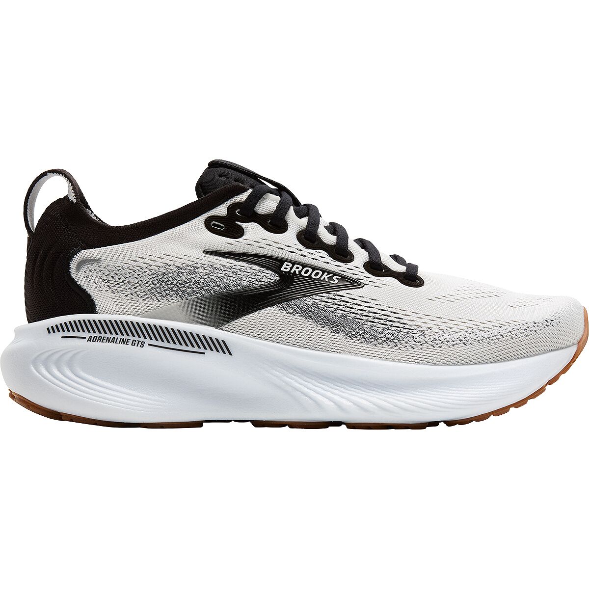 Image of Brooks Adrenaline GTS 25 Running Shoe - Women's White/Black/White, 10.0