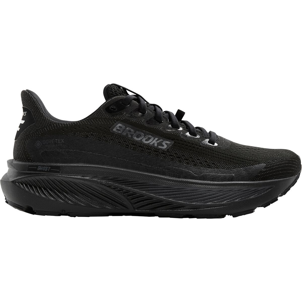 Brooks Ghost 17 GTX Running Shoe - Men's Black/Black/Ebony, 8.5