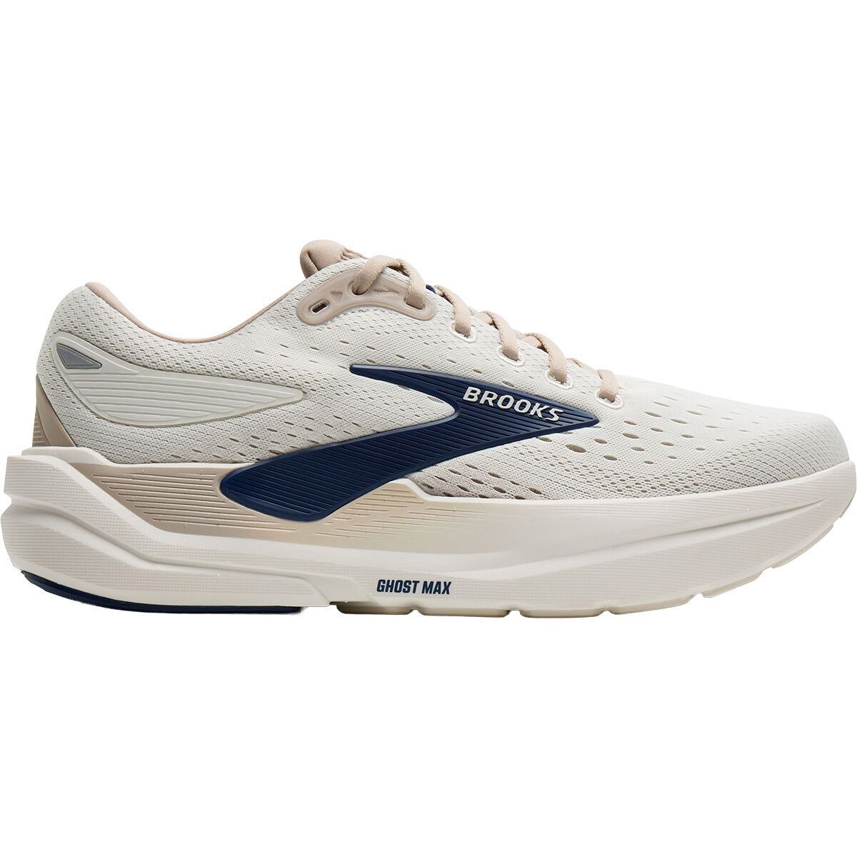 Image of Brooks Ghost Max 3 Running Shoe - Men's Coconut/Chateau/Navy, 8.5