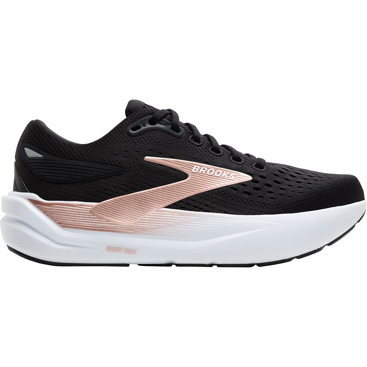 Image of Brooks Ghost Max 3 Running Shoe - Women's Black/Black/Rose Gold, 7.0