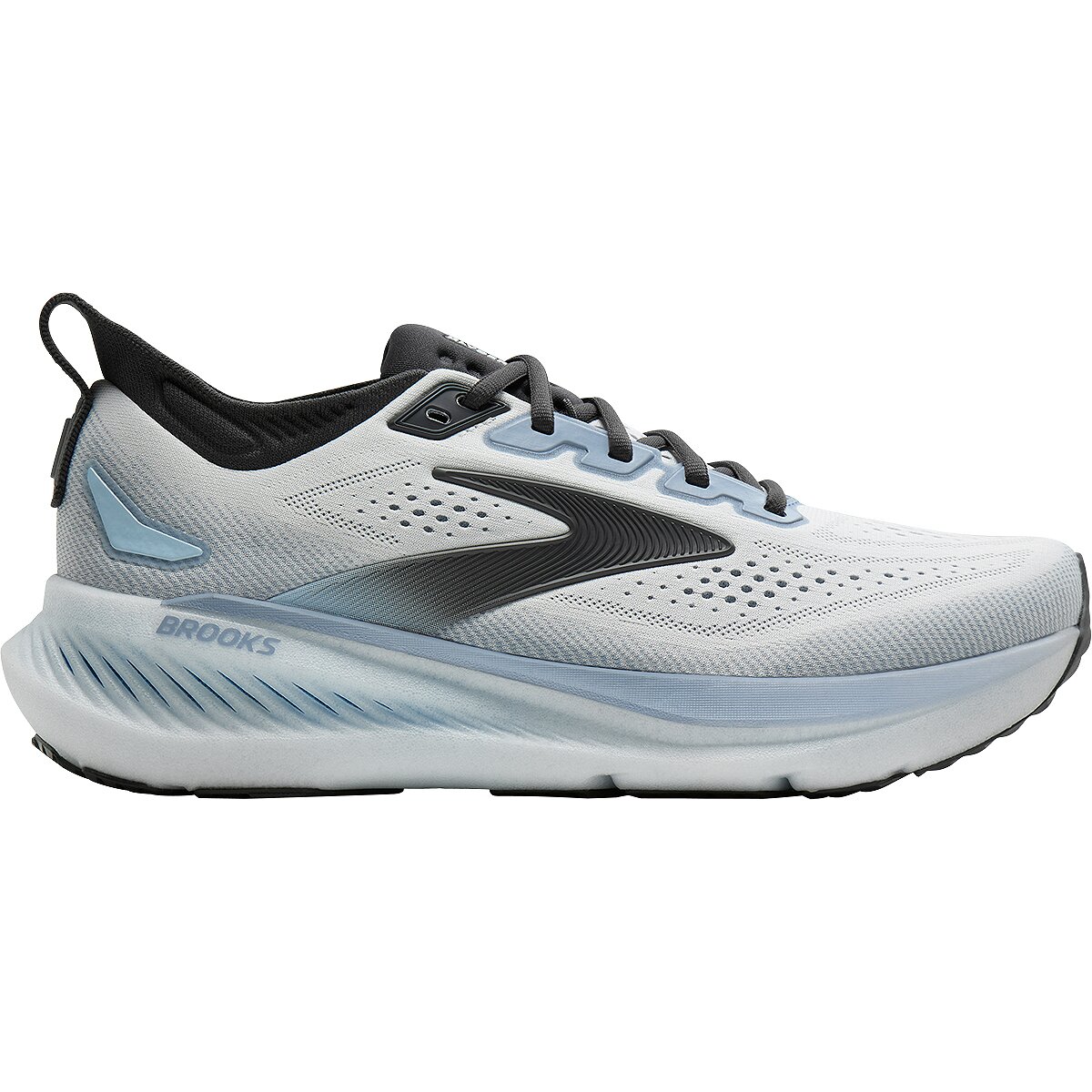 Image of Brooks Glycerin 23 Running Shoe - Men's White/Rain/Baltic Sea, 9.0