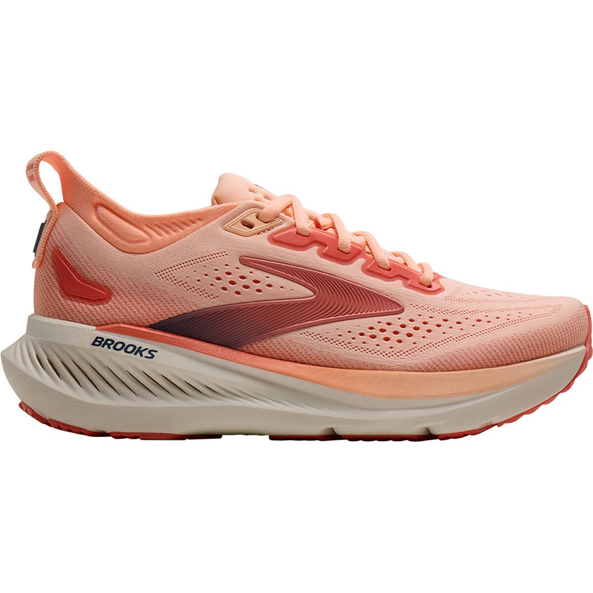 Image of Brooks Glycerin 23 Running Shoe - Women's Coral/Peach/Spellbound, 6.0