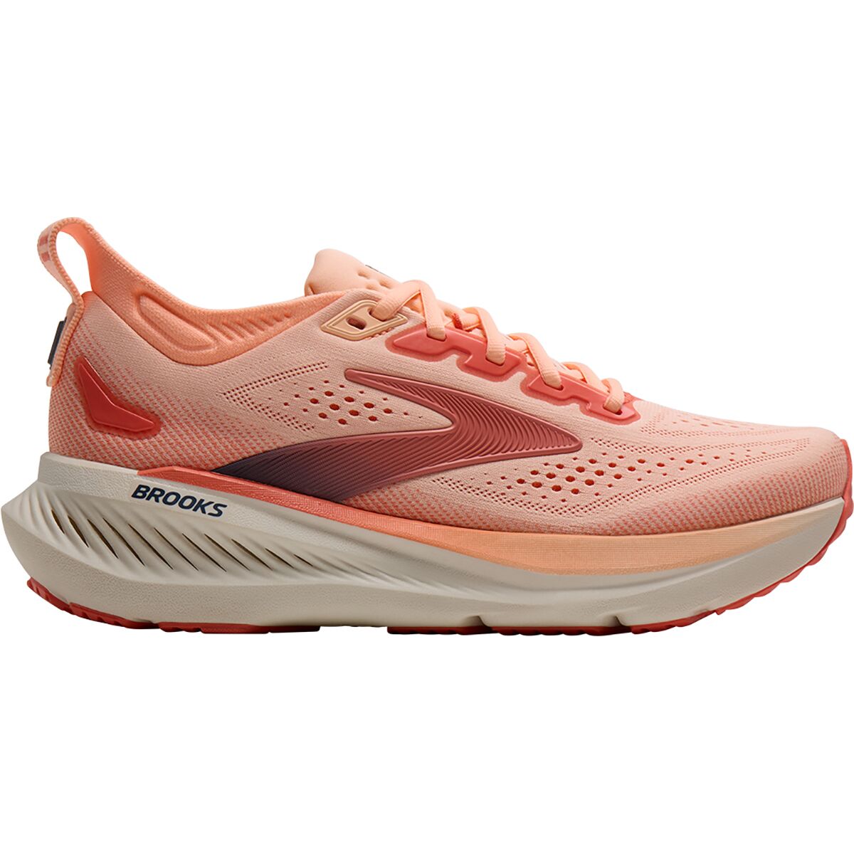 Image of Brooks Glycerin 23 Running Shoe - Women's Coral/Peach/Spellbound, 9.5