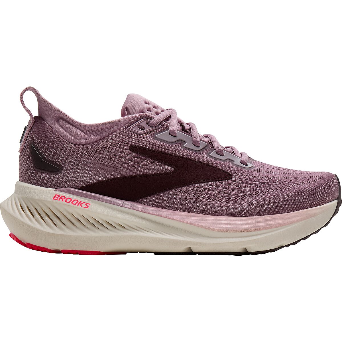 Image of Brooks Glycerin 23 Running Shoe - Women's Elderberry/Peppercorn/Clear, 6.5
