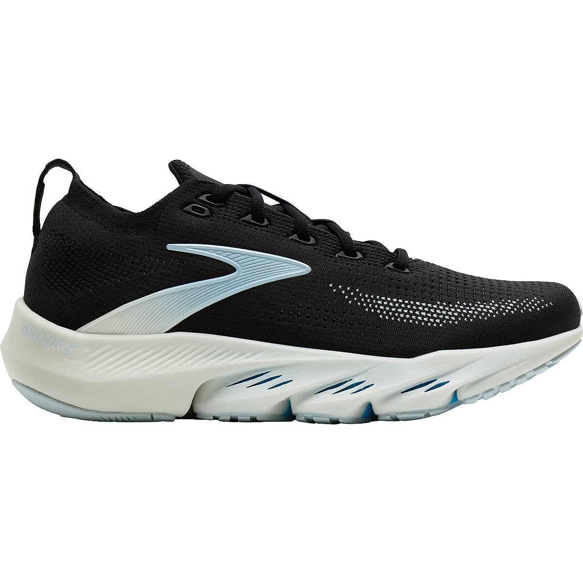 Image of Brooks Glycerin Flex Running Shoe - Women's Black/Blue/Blue, 9.5