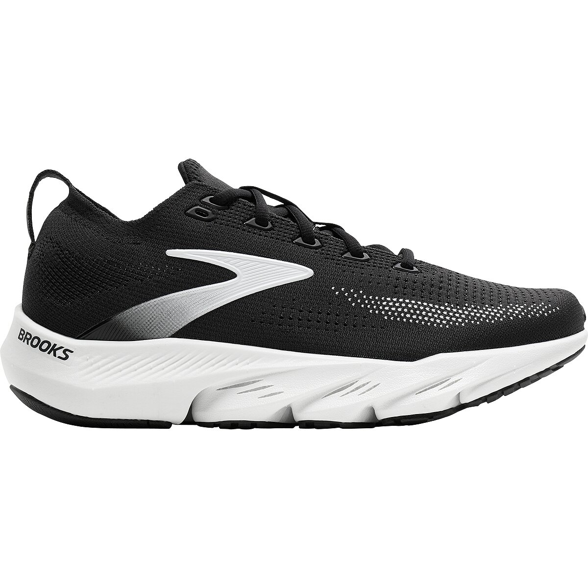 Image of Brooks Glycerin Flex Running Shoe - Women's Black/White, 6.0