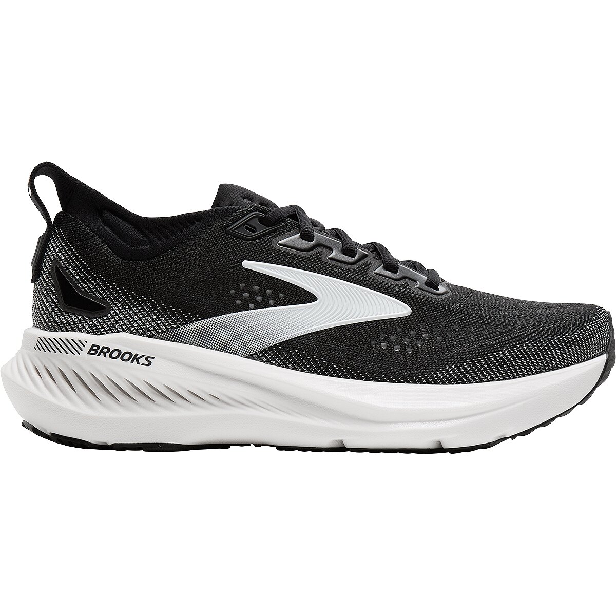 Image of Brooks Glycerin GTS 23 Running Shoe - Men's Black/Grey/White, 13.0