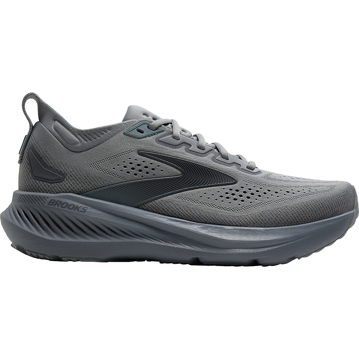 Image of Brooks Glycerin GTS 23 Running Shoe - Men's Grey/Blackened Pearl/Black, 11.0