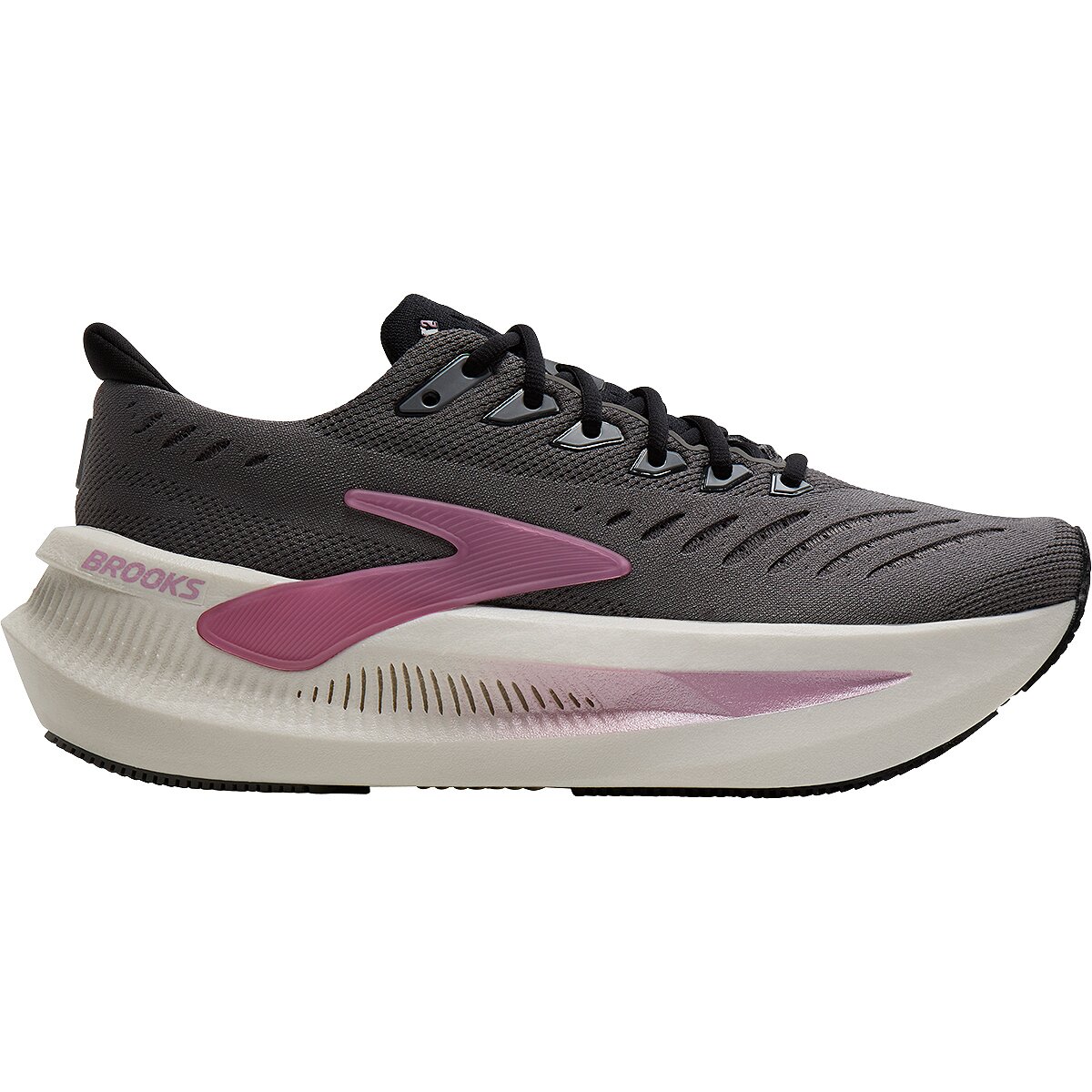 Image of Brooks Glycerin Max 2 Running Shoe - Women's Grey/Coconut/Metallic, 7.0