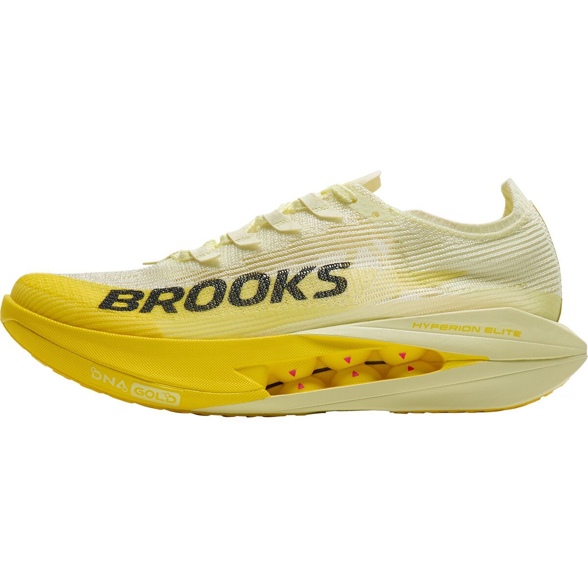 Image of Brooks Hyperion Elite 5 Running Shoe Luminary/Yellow/Gray, Mens 10.0/Womens 11.5