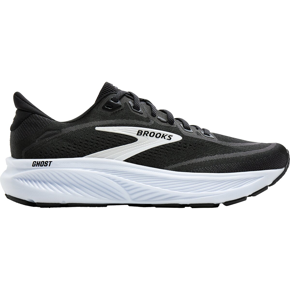 Brooks Brooks Ghost 18 Running Shoe - Men's Black/Grey/White, 9.5