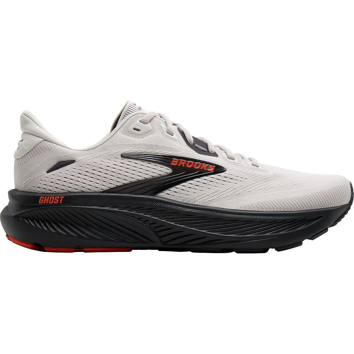 Image of Brooks Ghost 18 Running Shoe - Men's Coconut/Pearl/Tigerlily, 11.5