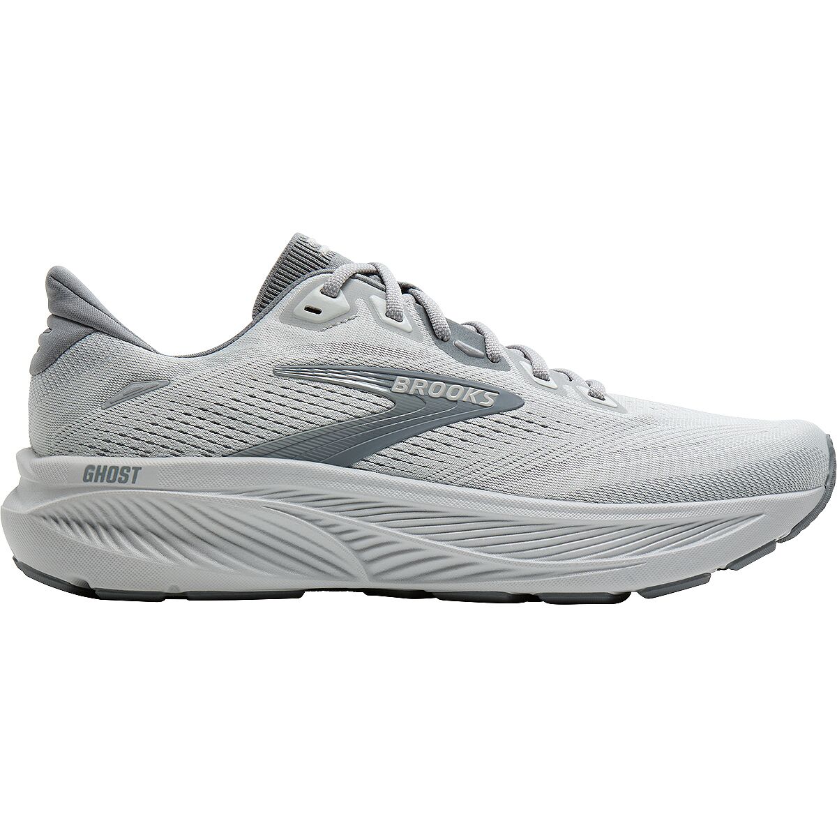 Image of Brooks Ghost 18 Running Shoe - Men's Primer Grey/Oyster Mushroom, 9.0