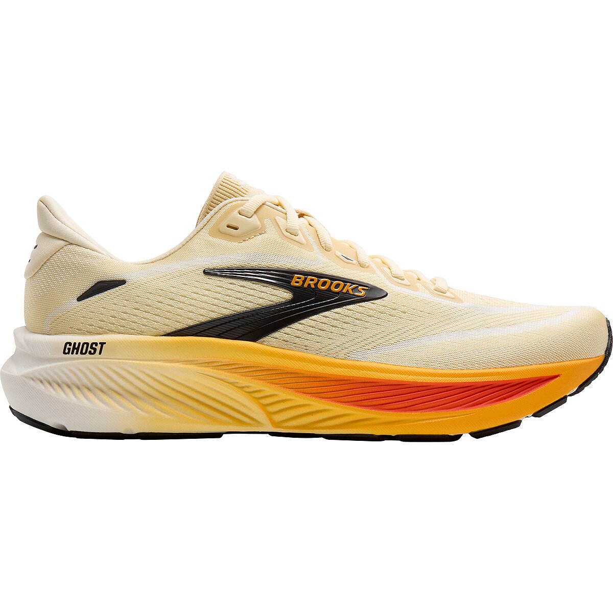 Image of Brooks Ghost 18 Running Shoe - Men's Rutabaga/Tigerlily/Orange, 9.0