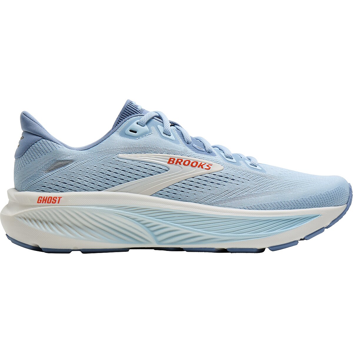 Image of Brooks Ghost 18 Running Shoe - Women's Nantucket/Tigerlily/Coconut, 12.0