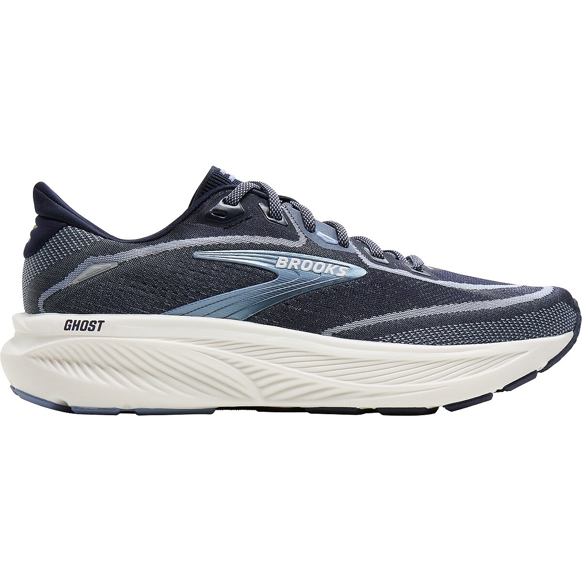 Image of Brooks Ghost 18 Running Shoe - Women's Navy/Rain Washed/Coconut, 10.0