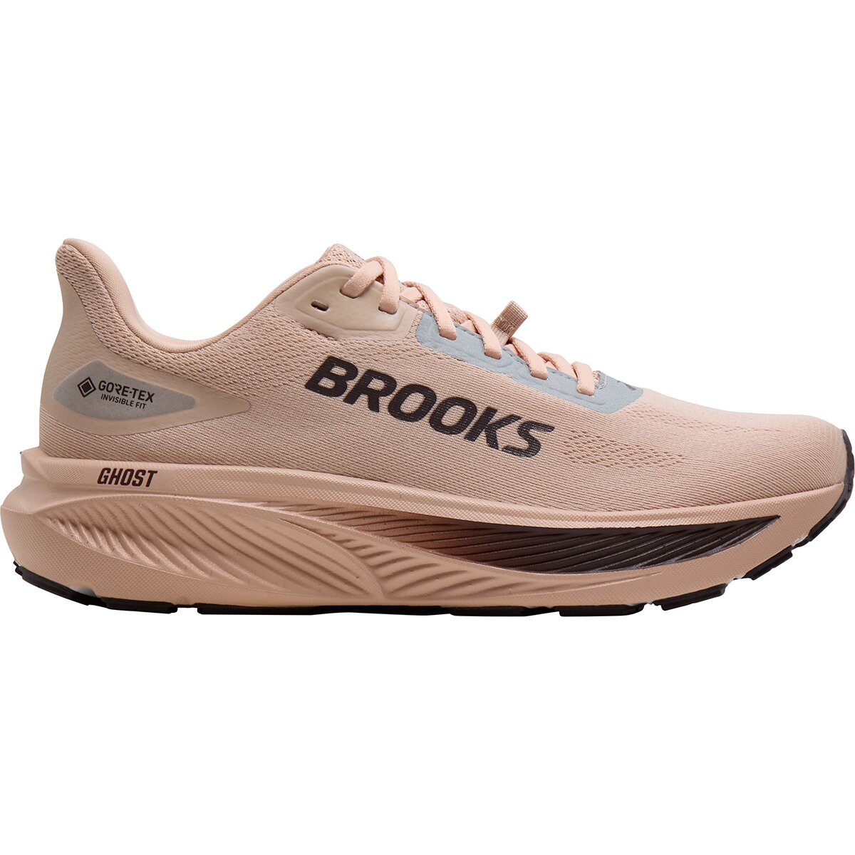 Image of Brooks Ghost 18 GTX Running Shoe - Women's Rose Dust/Raisin, 7.5