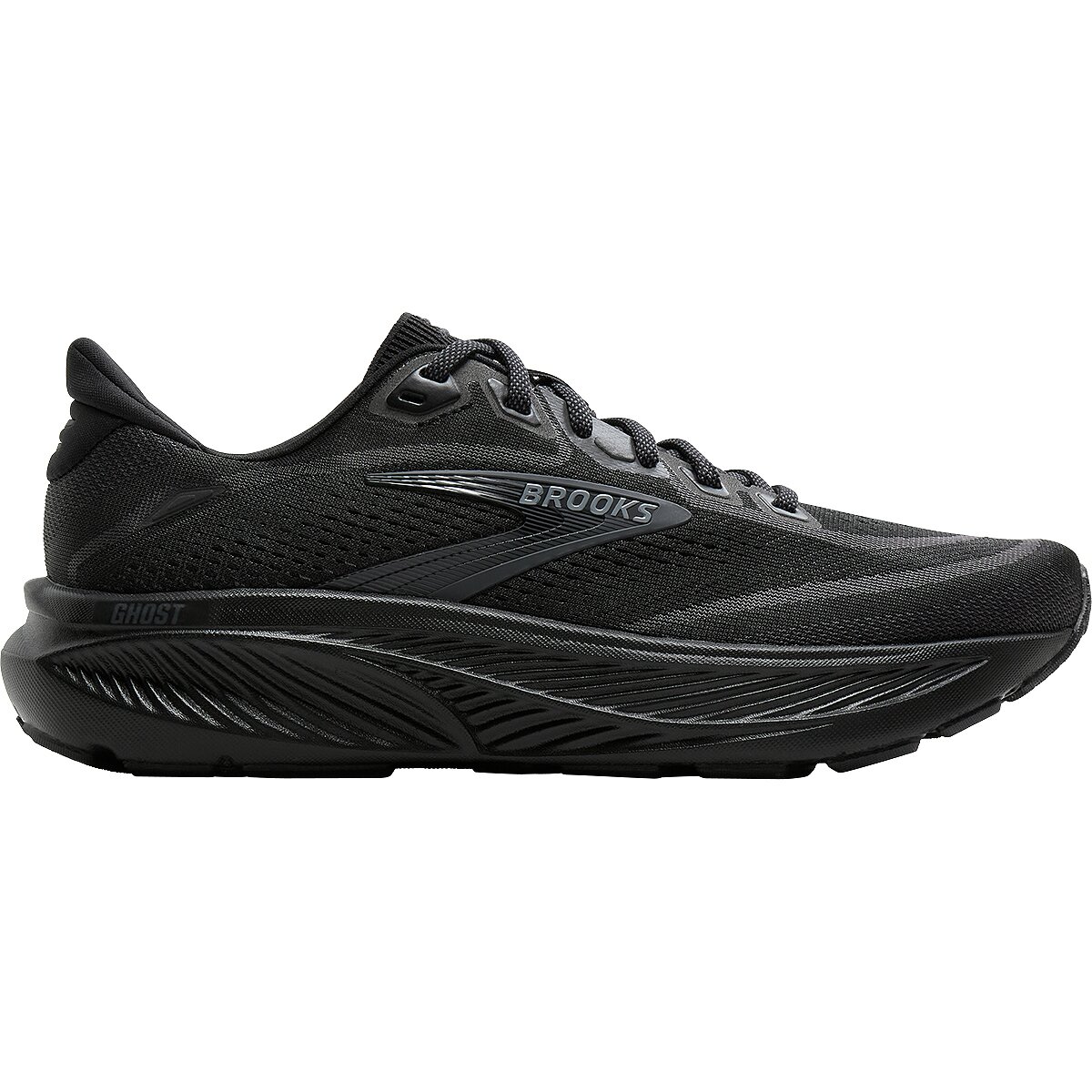 Image of Brooks Ghost 18 Wide Running Shoe - Women's Black/Black/Ebony, 7.5