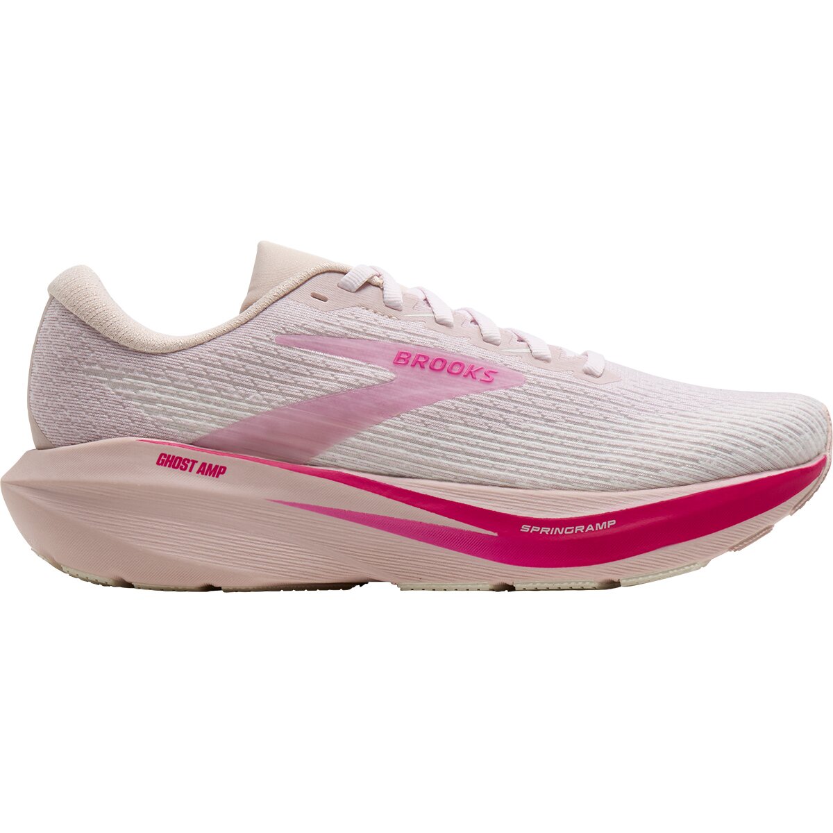 Image of Brooks Ghost Amp Running Shoe - Women's Pink/Pink/Fucshia, 11.0