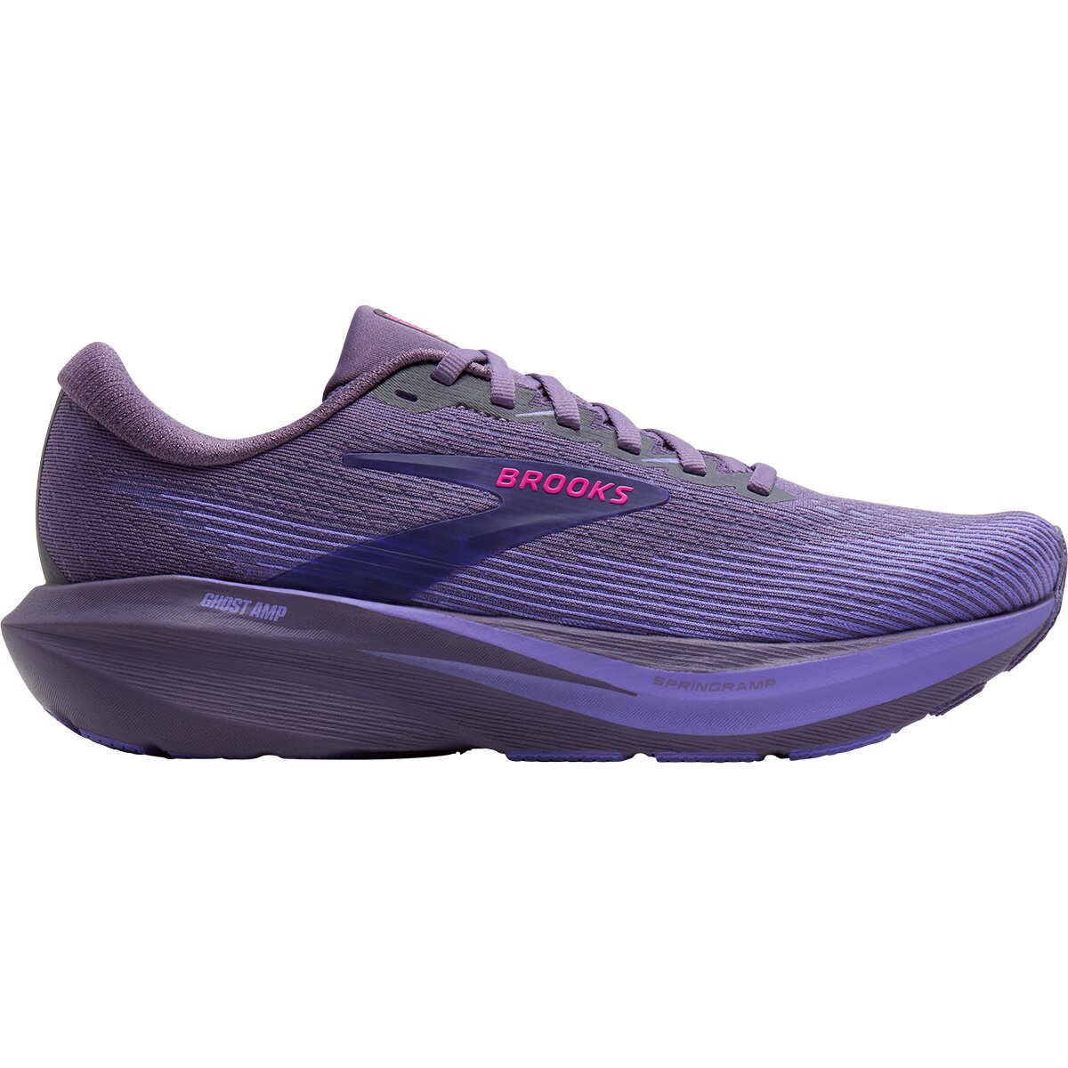 Image of Brooks Ghost Amp Running Shoe - Women's Purple/Purple/Fuchsia, 12.0