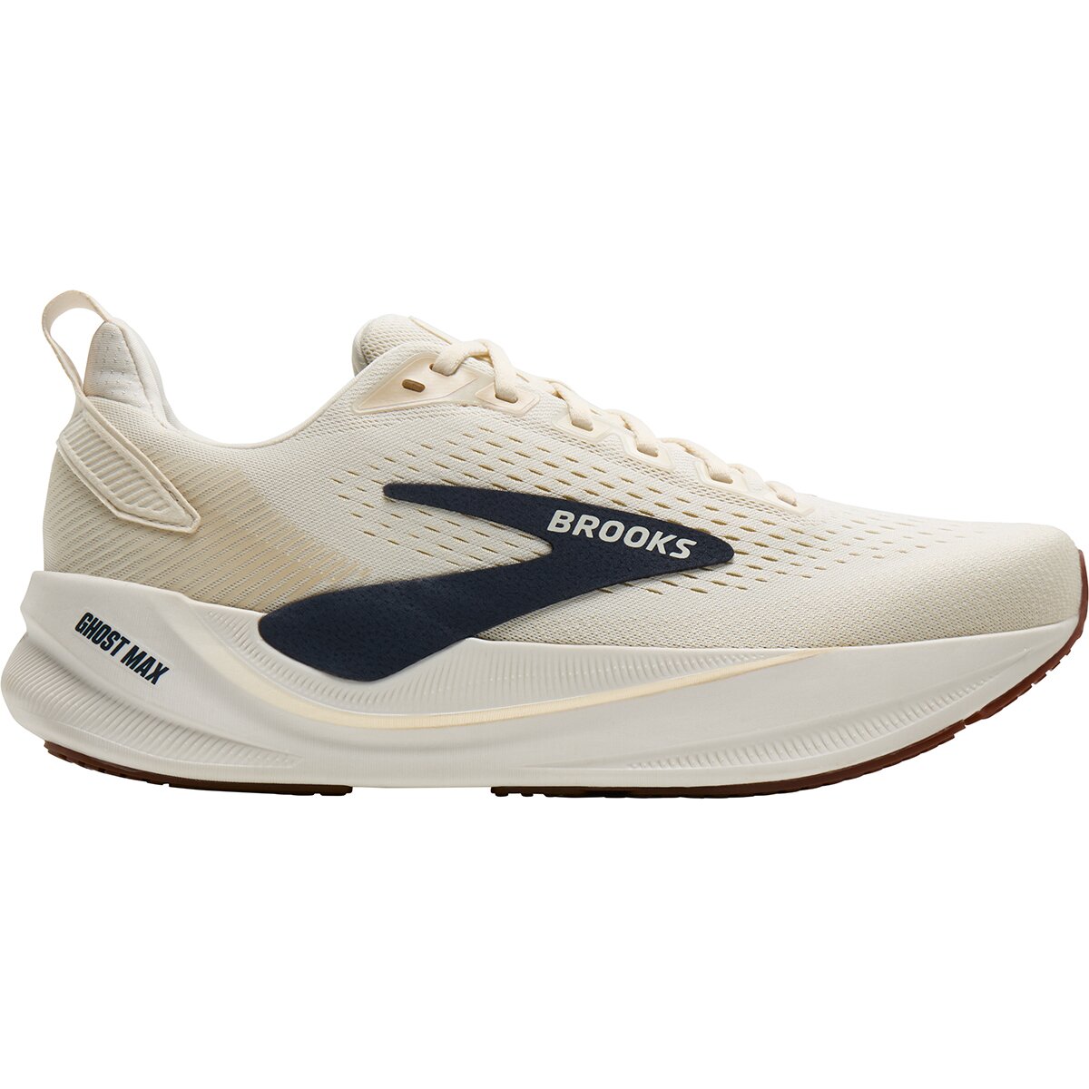 Brooks Brooks Ghost Max 4 Running Shoe - Men's Arctic Wolf/Navy/Coconut, 8.5