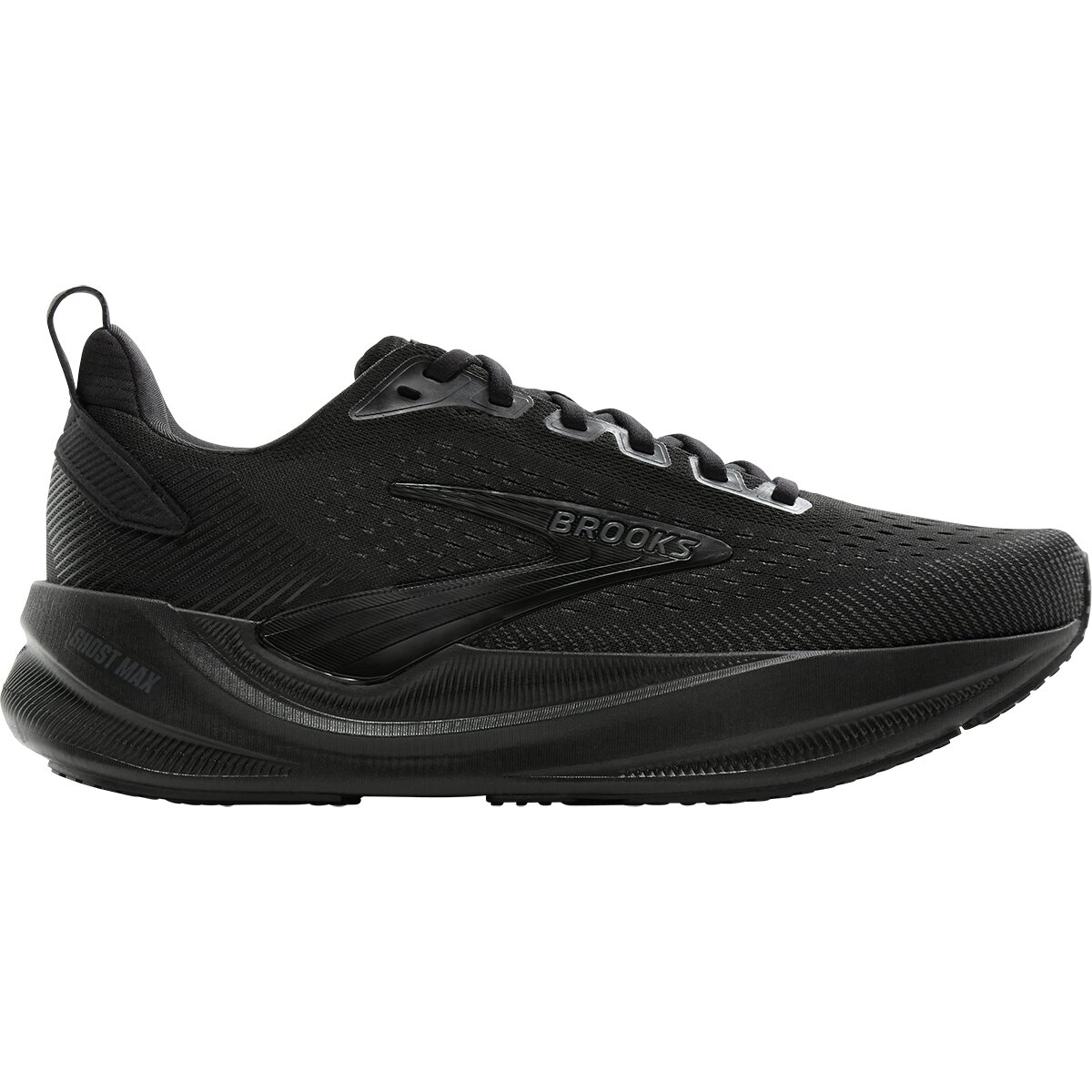 Image of Brooks Ghost Max 4 Running Shoe - Men's Black/Black/Ebony, 10.0
