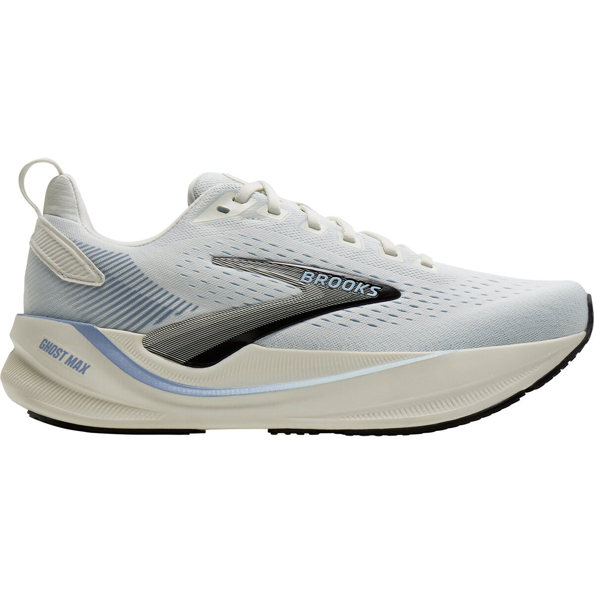 Image of Brooks Ghost Max 4 Running Shoe - Women's Grey/Nantucket/Rain Washed, 6.0