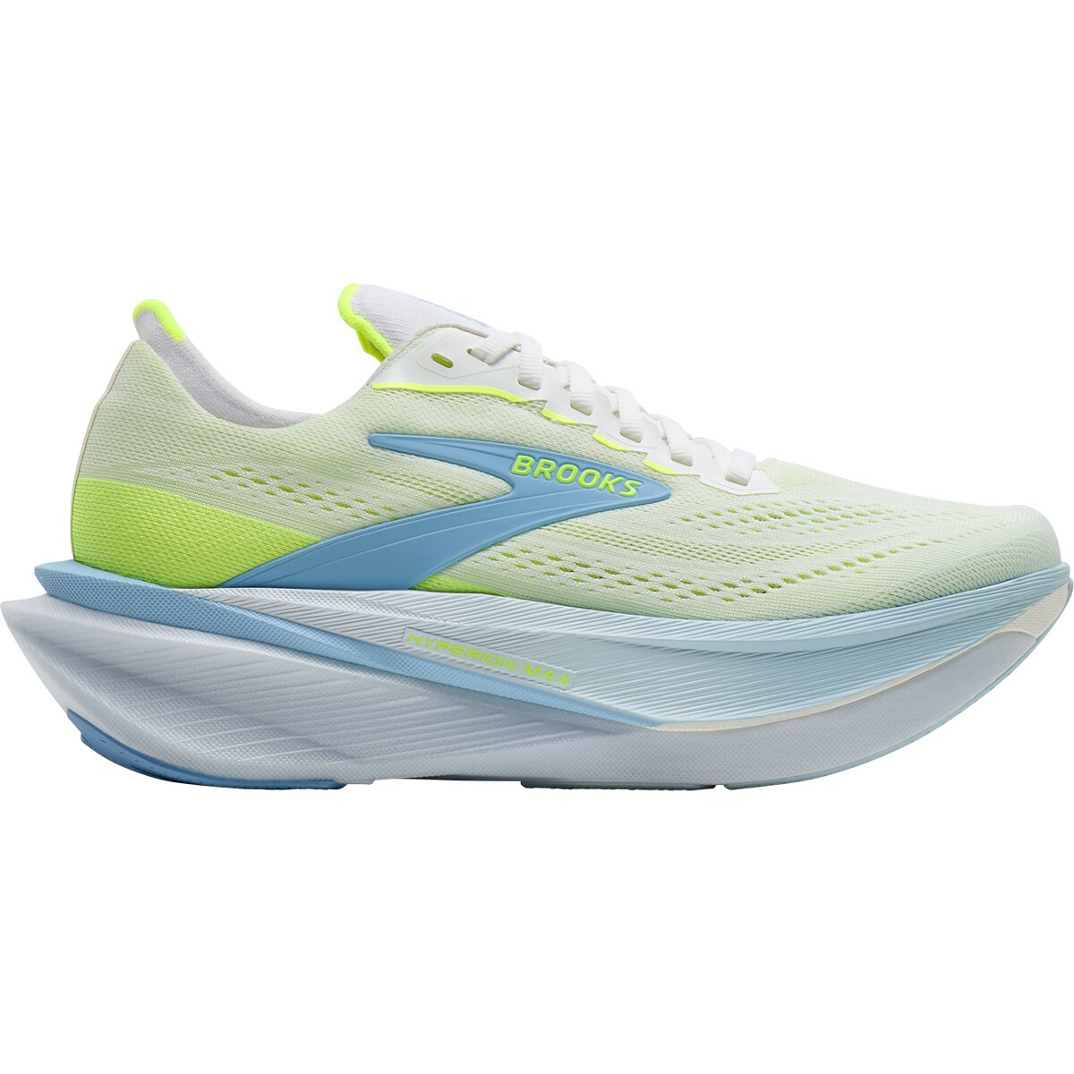 Image of Brooks Hyperion Max 4 Running Shoe - Women's White/Blue/Nightlife, 10.0
