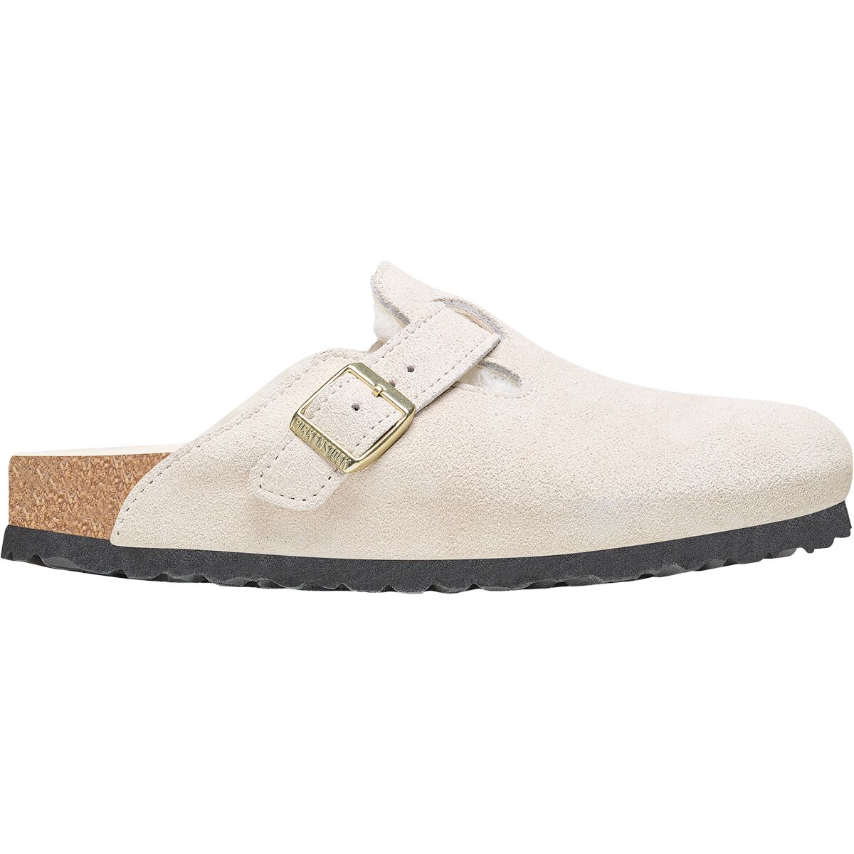 Image of Birkenstock Boston Shearling Lined Narrow Shoe - Women's Antique White, 36.0
