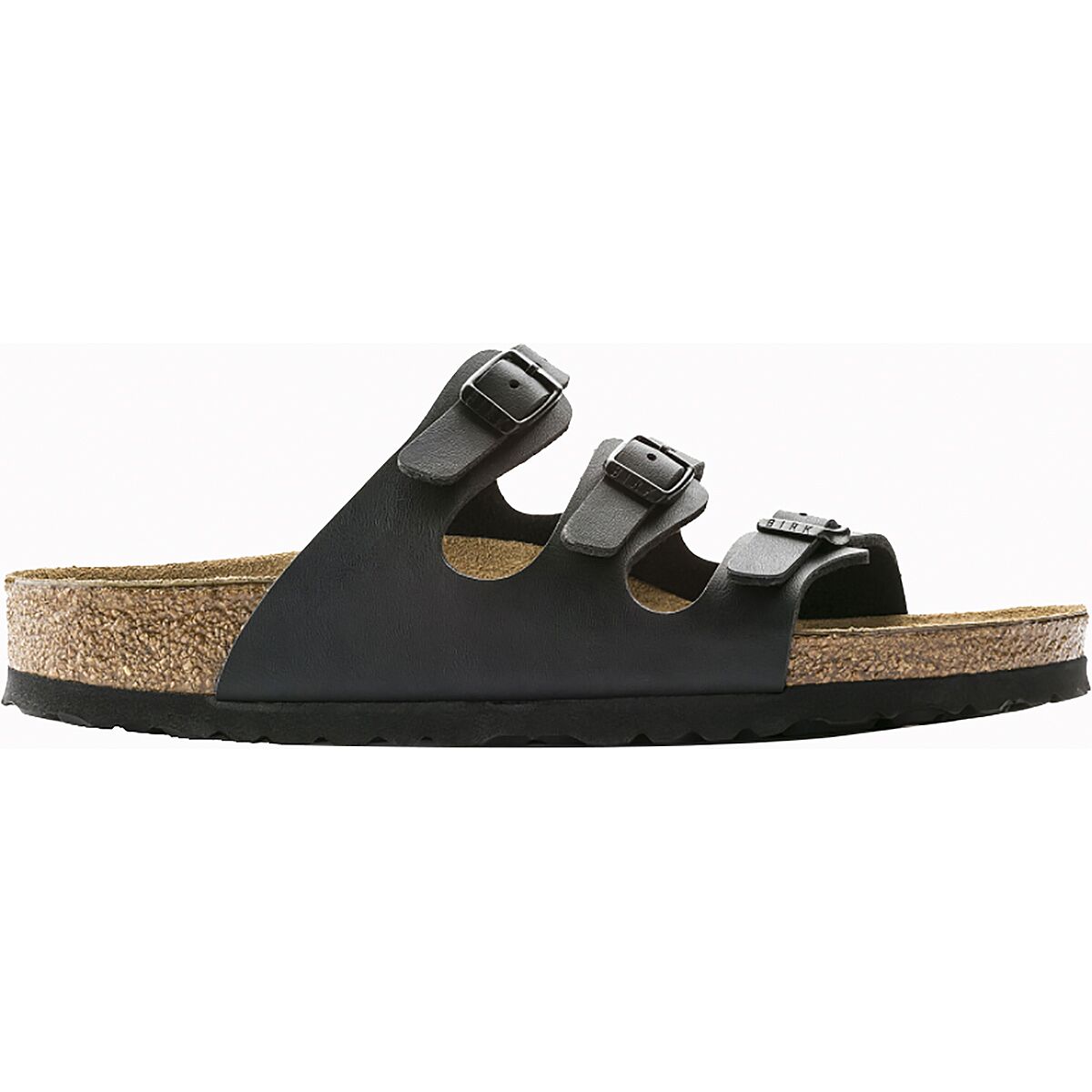 Image of Birkenstock Florida Soft Footbed Sandal - Women's Black Birko Flor, 41.0