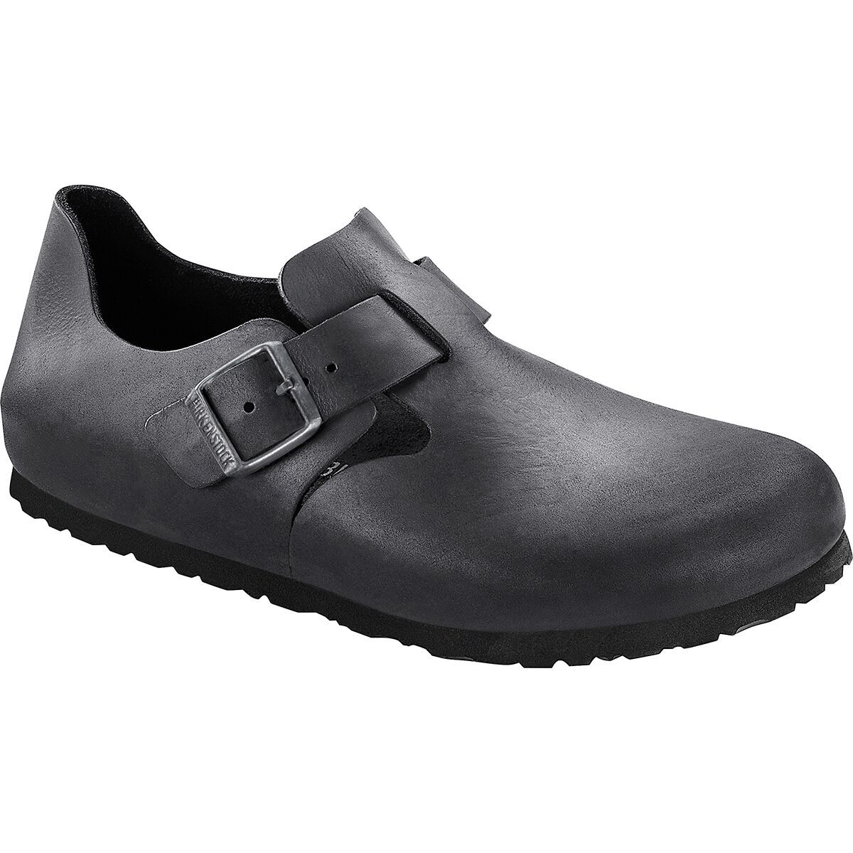 Image of Birkenstock London Leather Shoe - Men's Black Oiled Leather, 44.0
