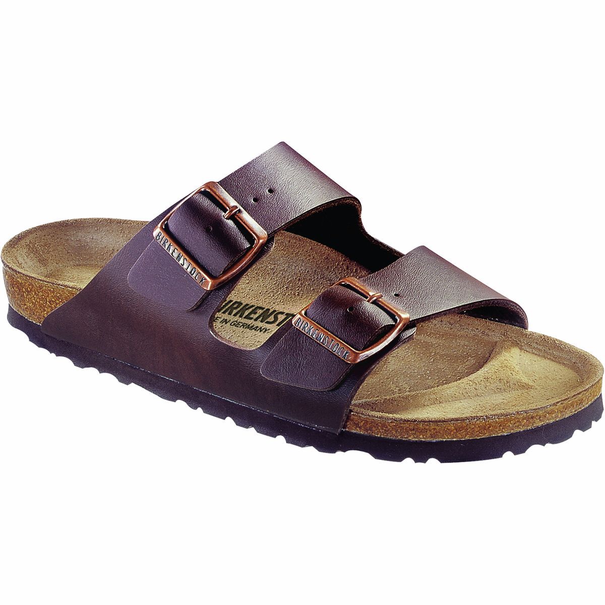 Image of Birkenstock Arizona Narrow Sandal - Women's Brown Birko Flor, 36.0