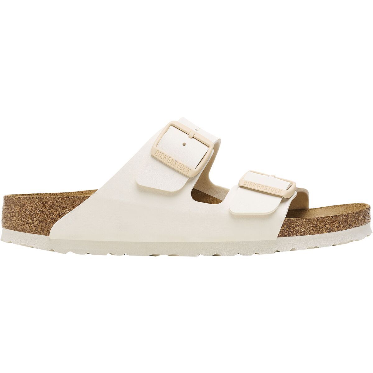 Image of Birkenstock Arizona Narrow Sandal - Women's Eggshell Birko-Flor, 41.0