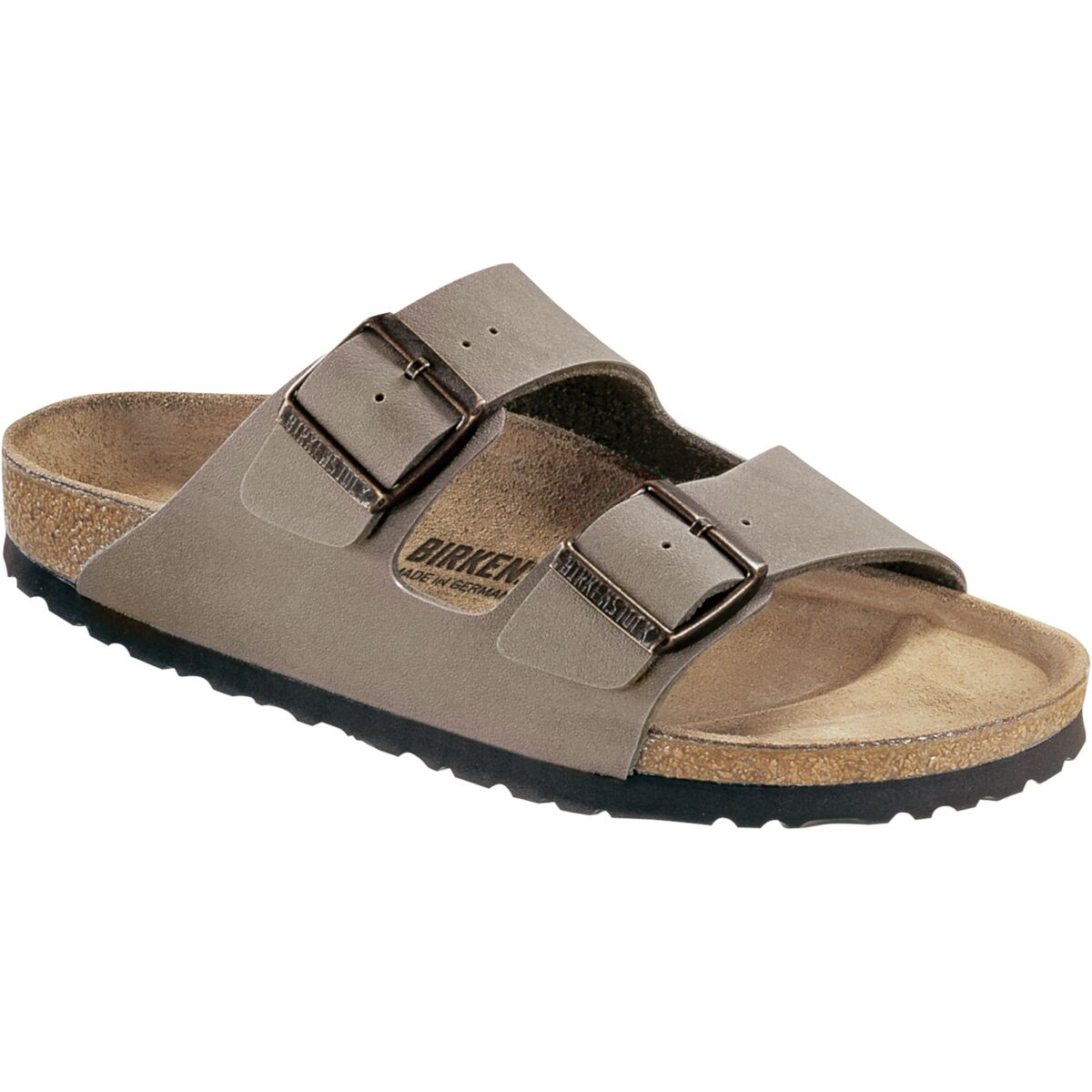 Image of Birkenstock Arizona Narrow Sandal - Women's Stone Birkibuc, 39.0