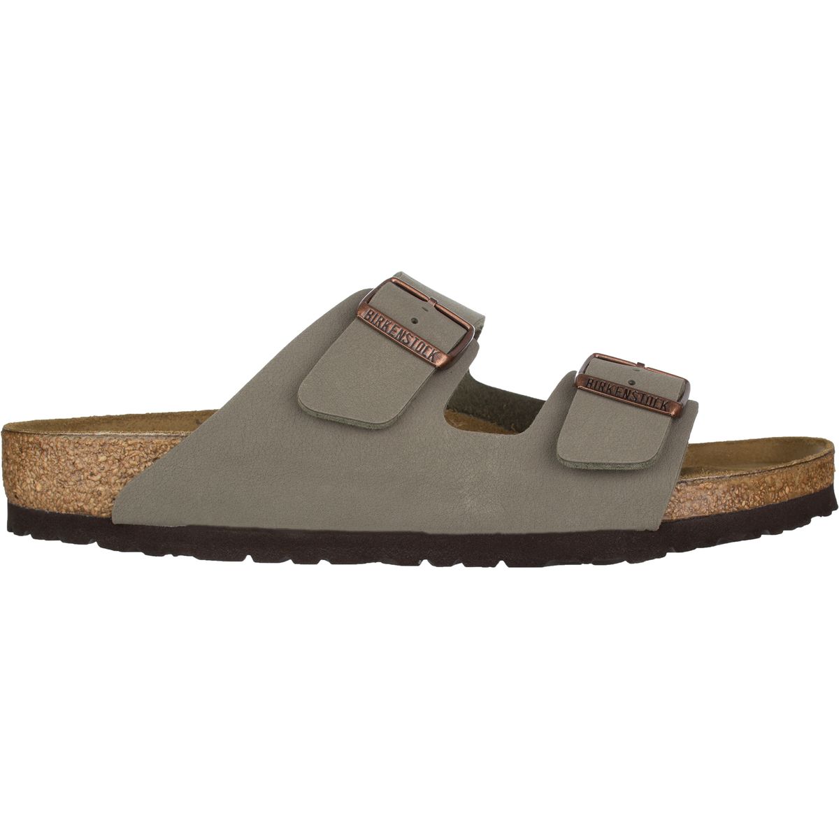 Image of Birkenstock Arizona Sandal - Men's Stone Birkibuc, 45.0