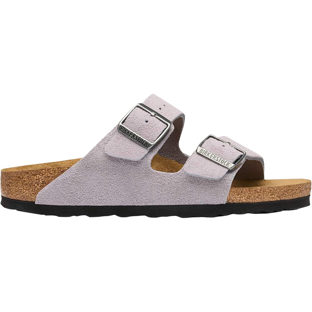 Image of Birkenstock Arizona Suede Narrow Sandal - Women's Lavender Sky Suede, 40.0