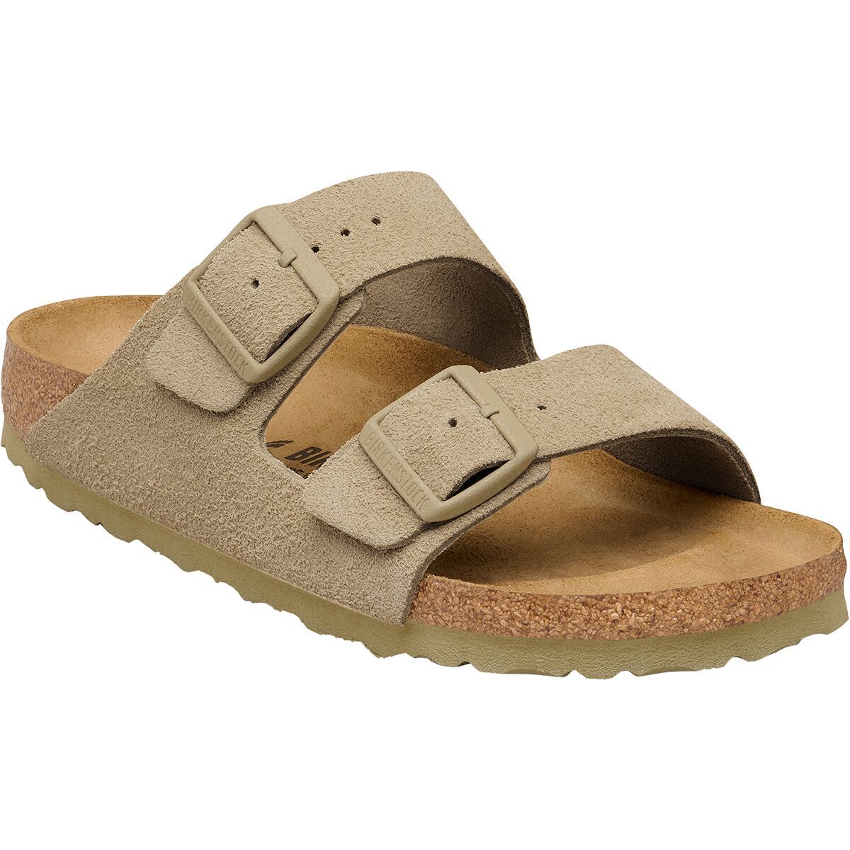 Image of Birkenstock Arizona Suede Sandal - Men's Faded Khaki Suede, 42.0