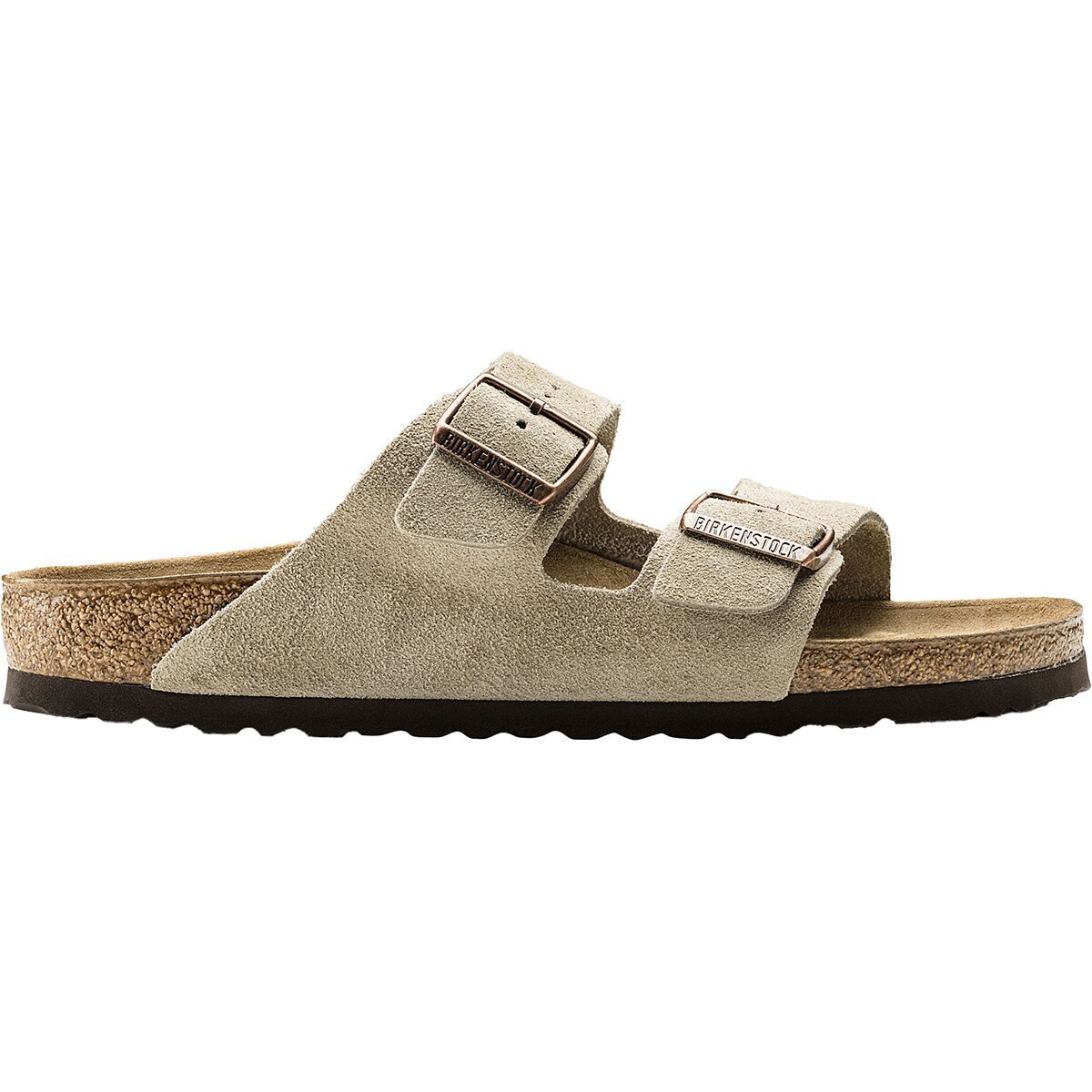 Image of Birkenstock Arizona Suede Sandal - Men's Taupe Suede, 45.0