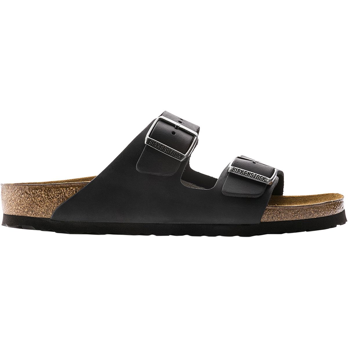 Image of Birkenstock Arizona Leather Sandal - Men's Black Oiled Leather, 45.0