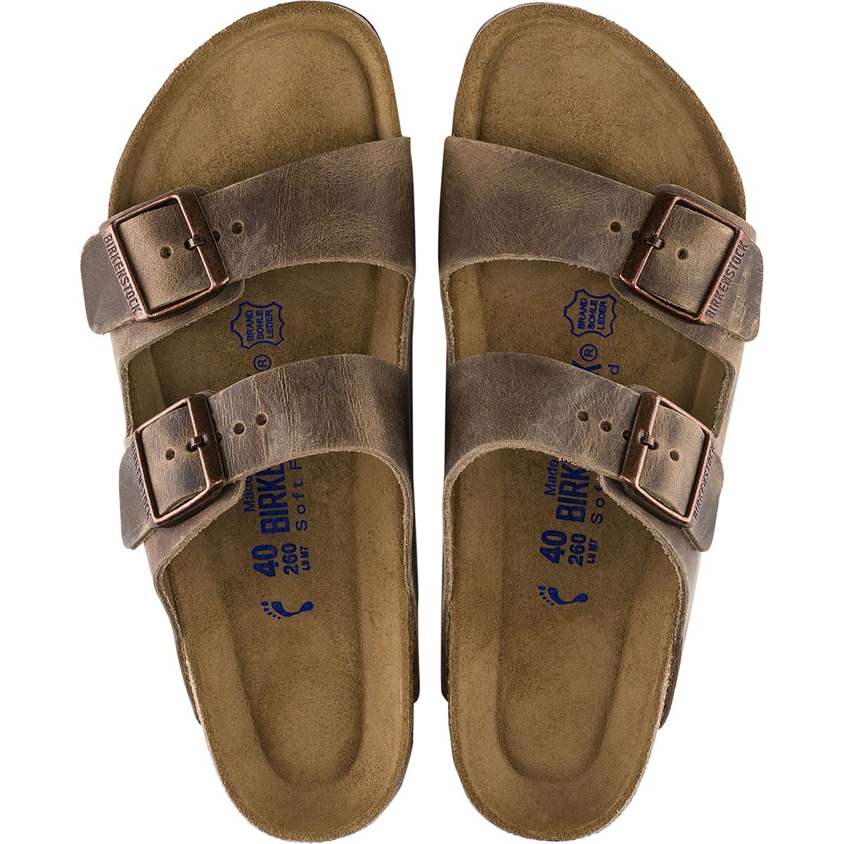 birkenstock arizona soft footbed leather sandal