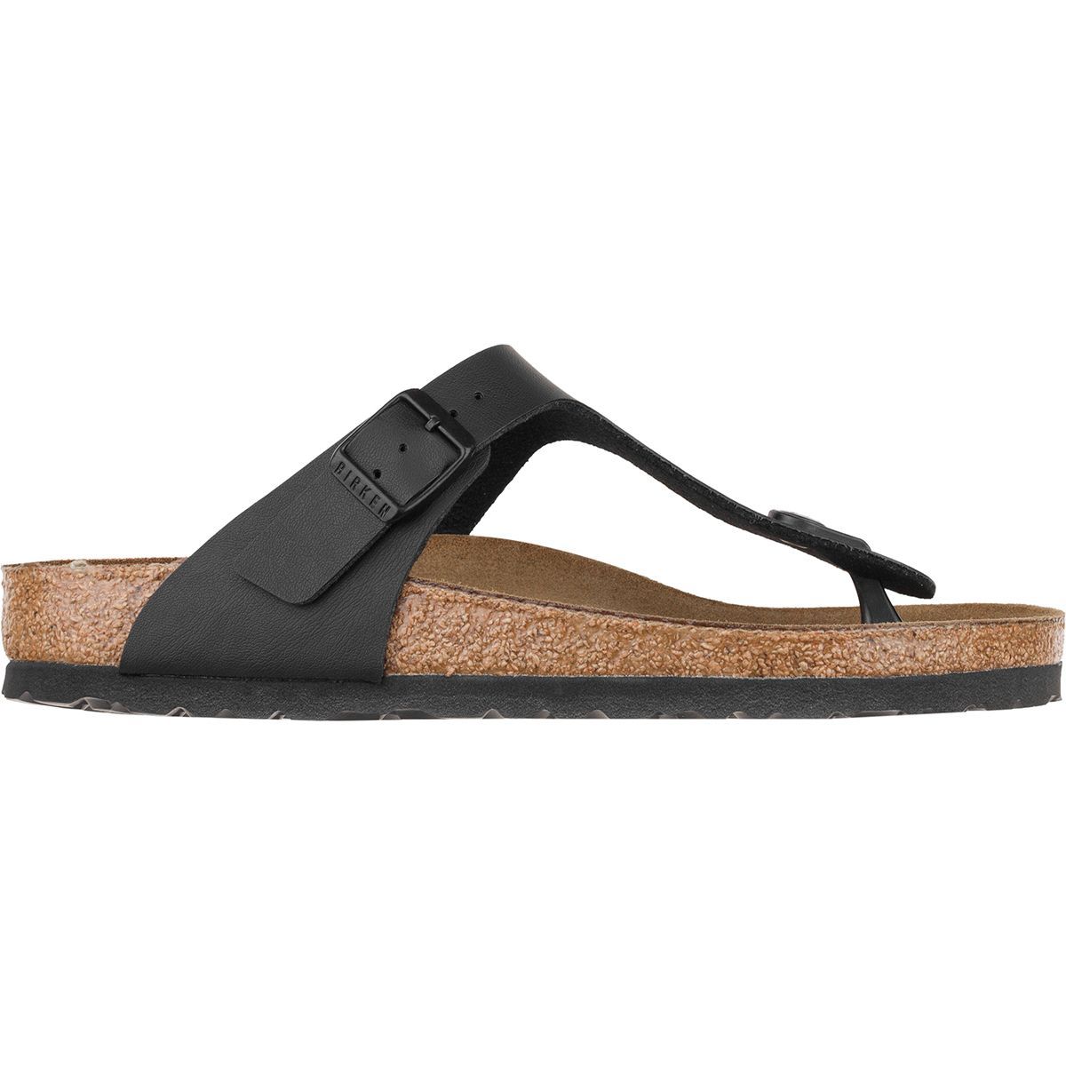 Image of Birkenstock Gizeh Sandal - Women's Black Birko Flor, 41.0