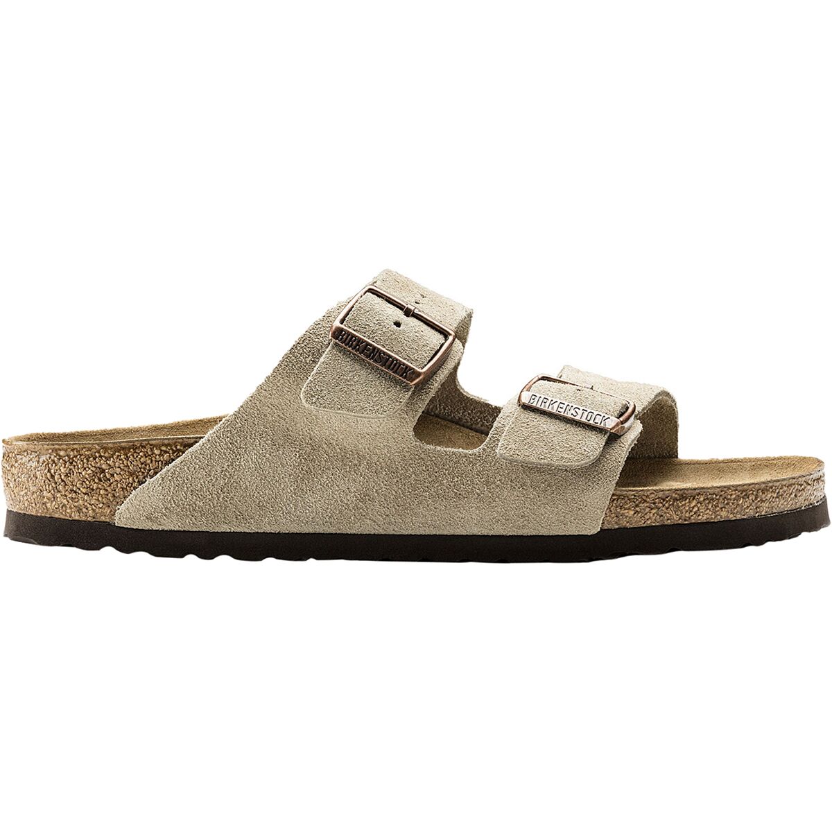 Image of Birkenstock Arizona Suede Sandal - Women's Taupe Suede, 41.0