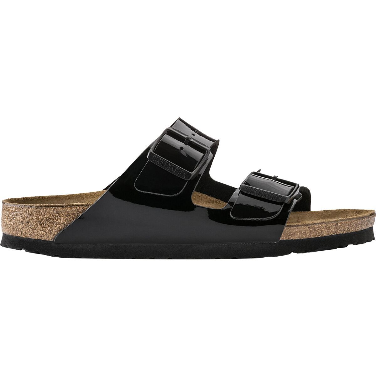 Image of Birkenstock Arizona Sandal - Women's Patent Black Birko-Flor, 37.0