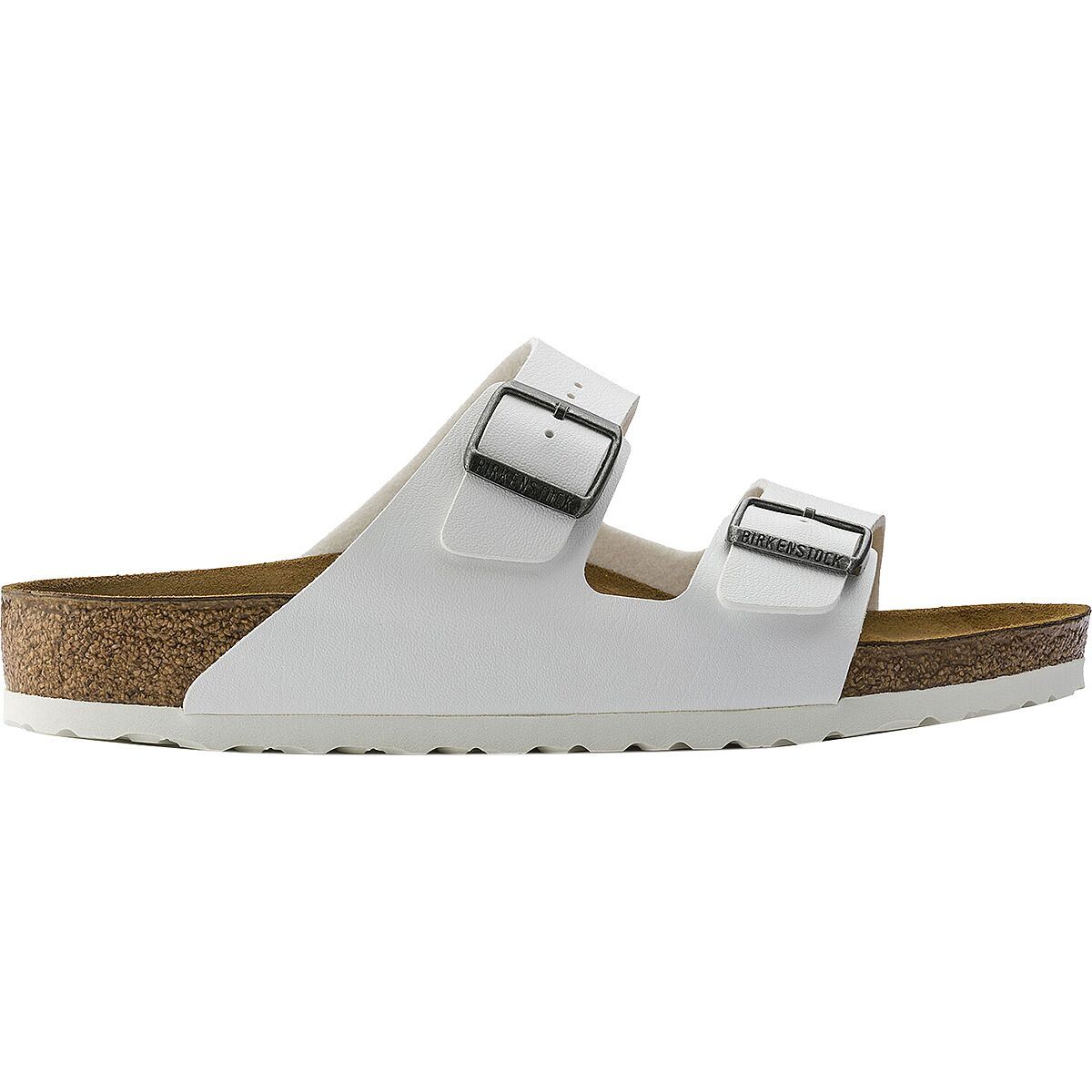 Image of Birkenstock Arizona Sandal - Women's White Birko-flor, 39.0